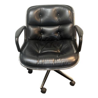 Set of 4 1990s Mid-Century Knoll Pollock Executive Chairs For Sale