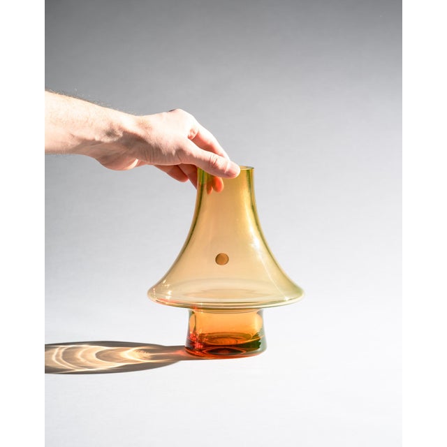 Vintage UV-Reactive Glass Vases by Cari Zalloni for WMF, 1970s, Set of 2 For Sale - Image 8 of 18