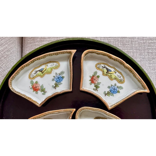 Antique Japanese Nippon Porcelain Divided Serving Platter For Sale - Image 11 of 12
