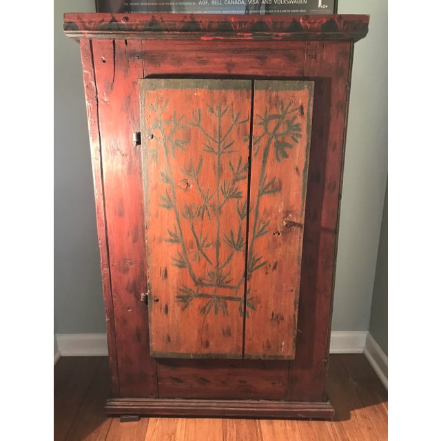 Early 19th Century Painted Alsatian Cupboard For Sale - Image 11 of 11