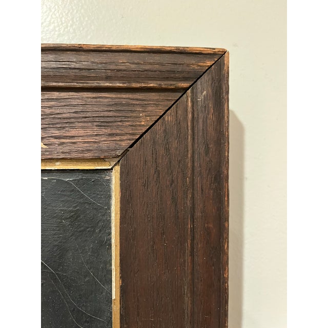 Dark Gray Vintage Mid Century 1950's Still Life Painting "Palette" Artist Signed New York For Sale - Image 8 of 12