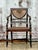 Vintage Regency Spider Web Cane Arm Chair For Sale - Image 9 of 9