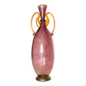 Original Hand Blown Michael J. Schunke Signed Nine Iron Studios Art Glass Vase