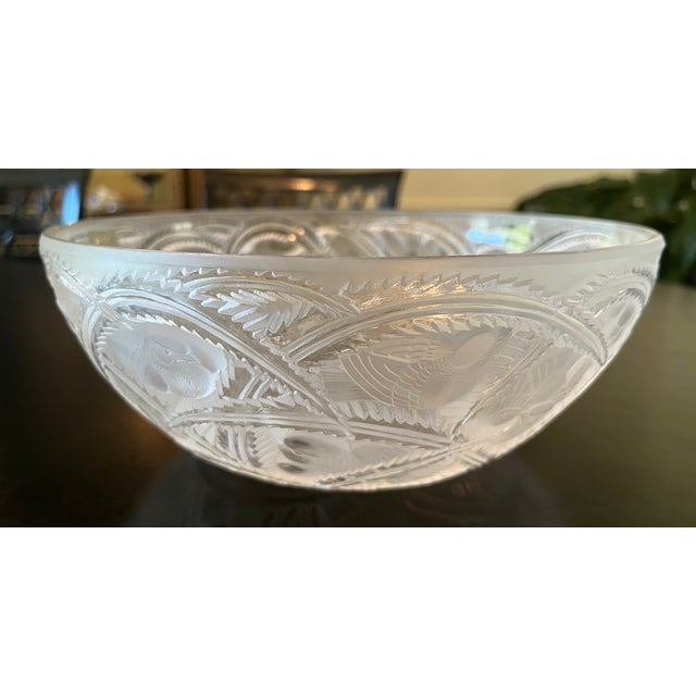 Lalique Pinson Bowl For Sale - Image 6 of 9