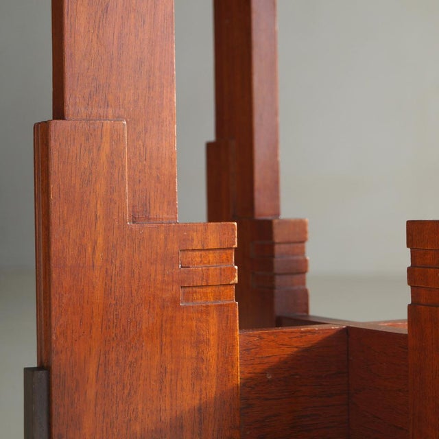 Amsterdam School Expressionist Table with Octagonal Top, Netherlands, 1920s For Sale - Image 15 of 17