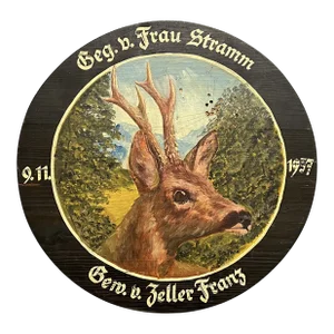 1957 German Shooting Competition Prize Plaque
