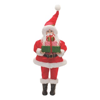 Plush Traditional Santa with Presents 30.5" For Sale