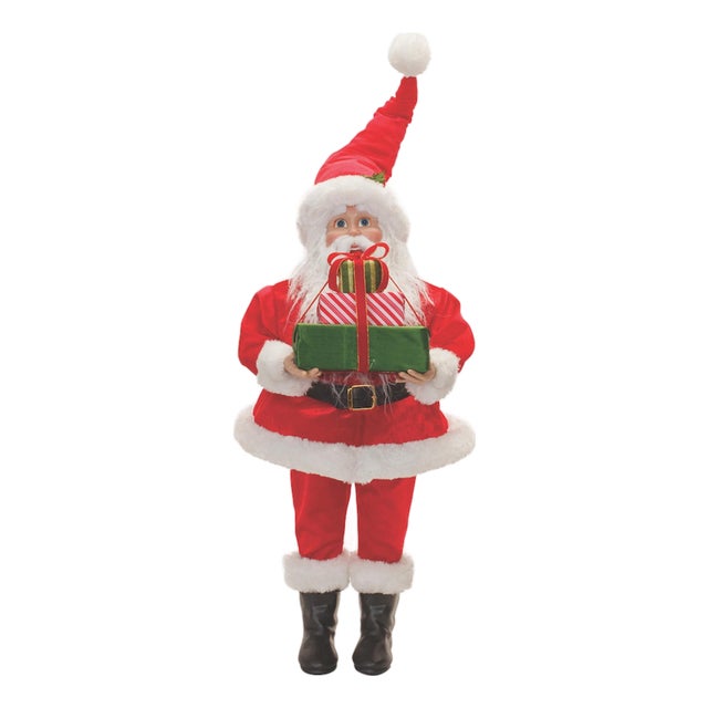 Plush Traditional Santa with Presents 30.5" For Sale