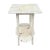 This vintage side table from Hungary with a lower shelf is a charming piece of furniture crafted from quality wood in...