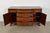 Brown French Regency Louis XVI Carved Mahogany Bow Front Sideboard or Bar Cabinet, Circa 1940s For Sale - Image 8 of 14