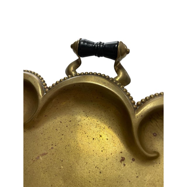 1910s Early 20th Century Brass Crumb Tray by S. Sternau & Co. New York For Sale - Image 5 of 7