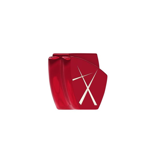 Agostina Line 1 Umbrian Red/Platinum Side Table from Eje-Design For Sale - Image 4 of 11