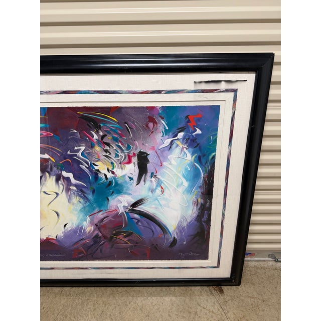 Abstract 1990s Mary Ann Sears "Principles of Transformation” 1 of 1 Artwork Signed 52x62 For Sale - Image 3 of 10