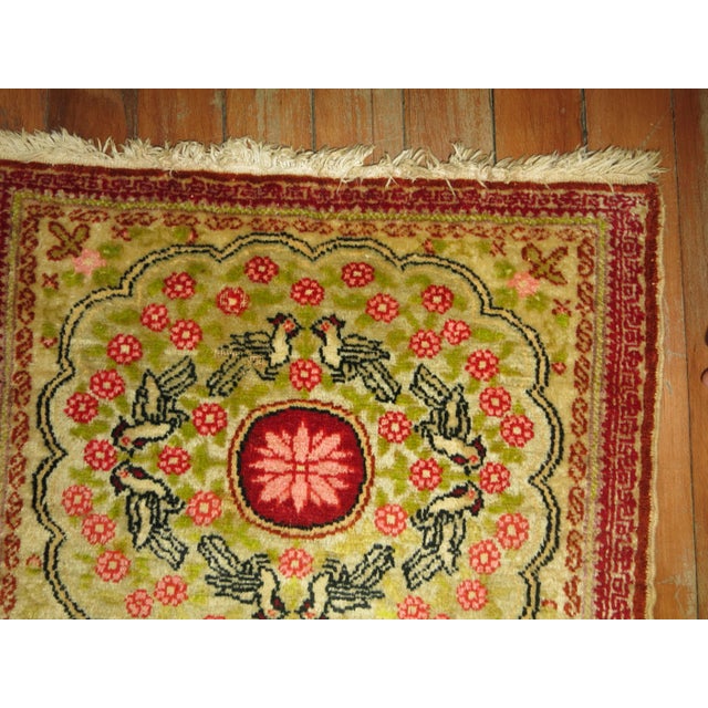 Superfine hand-woven Turkish Pictorial Rug from the early 20th century