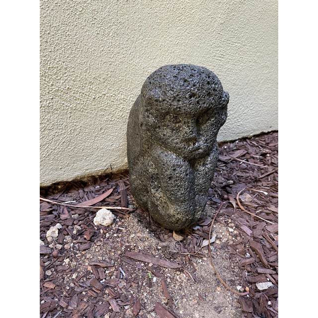 Vintage Lava Rock Carving 10.5" Tall and Weighs 20 Lb. Chairish