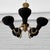 Scandinavian Modernist Five Arms Chandelier in Steel and Brass, Sweden, 1950s For Sale - Image 4 of 13