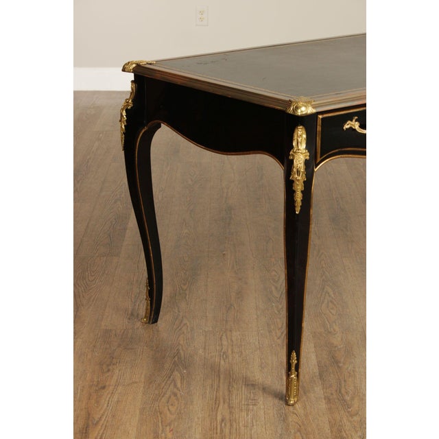 Baker Furniture Napoleon II Style Leather Top Writing Desk For Sale - Image 11 of 18