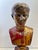 Red Antique Bust of Augustus For Sale - Image 8 of 15