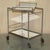 Art Deco French Mirrored Glass Chrome Tea Cake Trolly, 1920s For Sale - Image 13 of 14