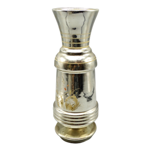 Large Antique Mercury Glass Vase, 12.5 Inches