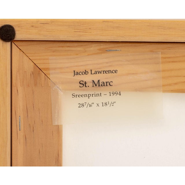 Jacob Lawrence "St. Marc" Screenprint, 1994 For Sale - Image 11 of 11