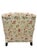 Pair of Lee Industries Floral Upholstered Lounge Chairs With Brass Casters For Sale - Image 9 of 12