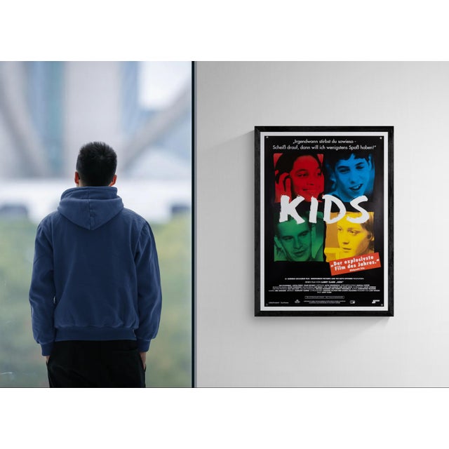 Kids – 1995 original vintage german movie poster – 90s independent cinema – 84.1x59.4 cm a1 the piece this original a1...