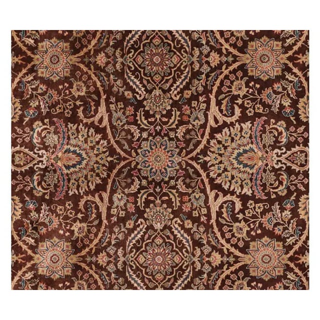 2010s Handwoven Persian Sarouk Farahan Area Rug 6'0" X 9'0" For Sale - Image 5 of 6