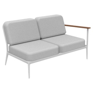 Nature White Double Left Modular Sofa by Mowee For Sale