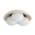 Arteriors Home Arteriors Home Glaze Large Flush Mount, Neutral For Sale - Image 4 of 7
