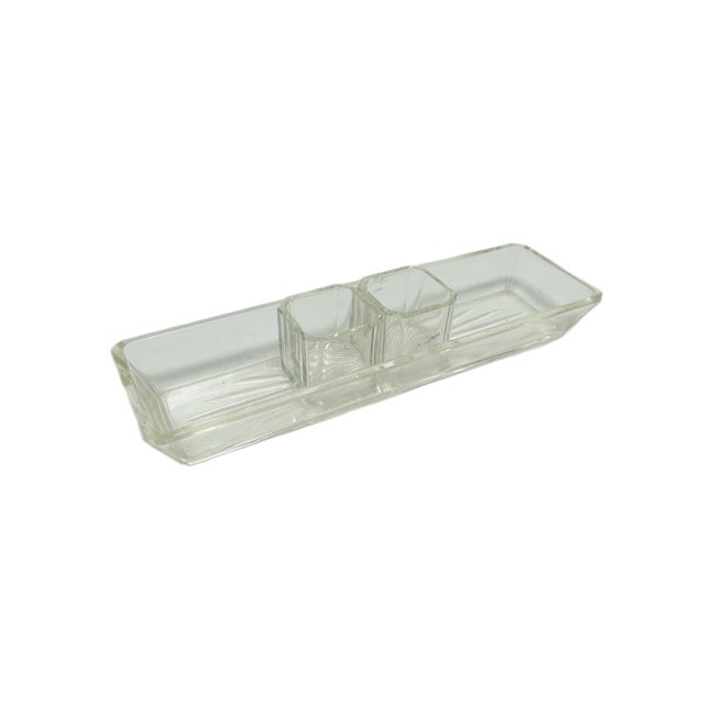 Art Deco Crystal Salt Holders, Poland, 1950s, Set of 3 For Sale - Image 3 of 10