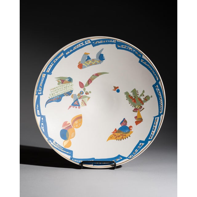 Large Alta Mira Porcelain Wall Plate by Gilbert Portanier for Rosenthal, 1970s For Sale - Image 13 of 13