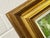 Green Vintage Post-Impressionist Painting of Tree-Lined River in the Irish Countryside 1980 Circa For Sale - Image 8 of 10
