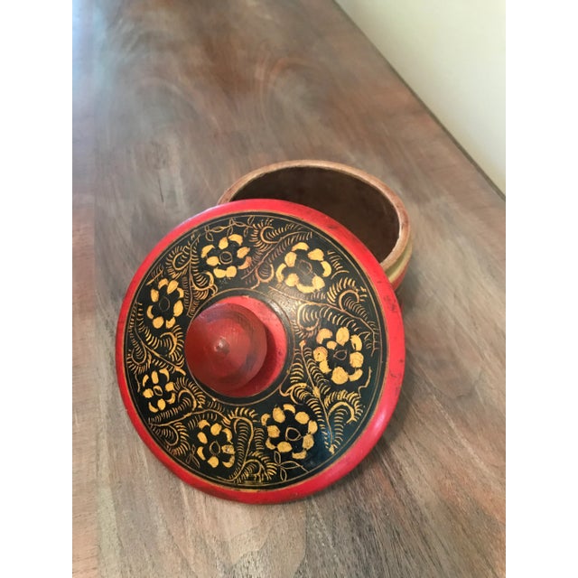 Punjabi Wooden Spice Box For Sale In Chicago - Image 6 of 9