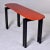 Mid Century Cidue of Italy Console With Lacquered Cinnabar Color Top For Sale - Image 10 of 13