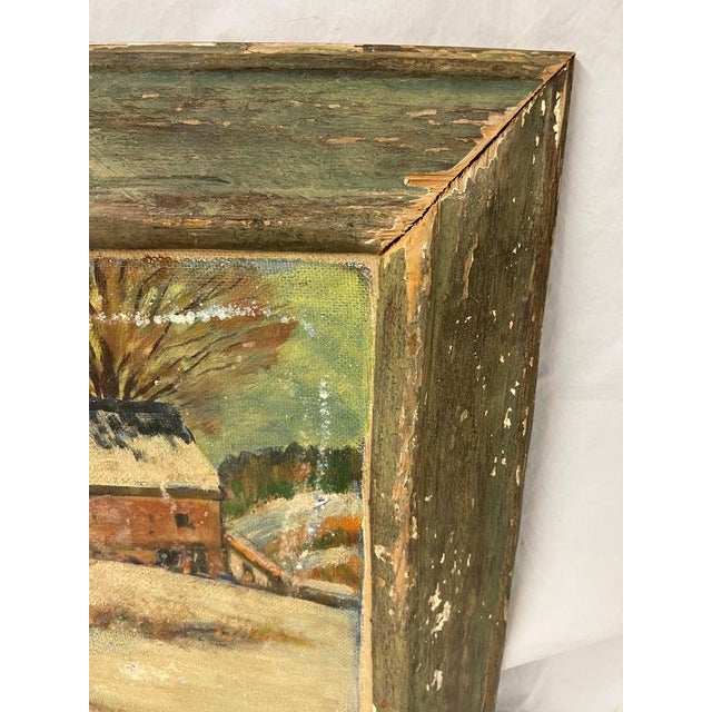 Winter Farmland Scene on Board For Sale - Image 11 of 12