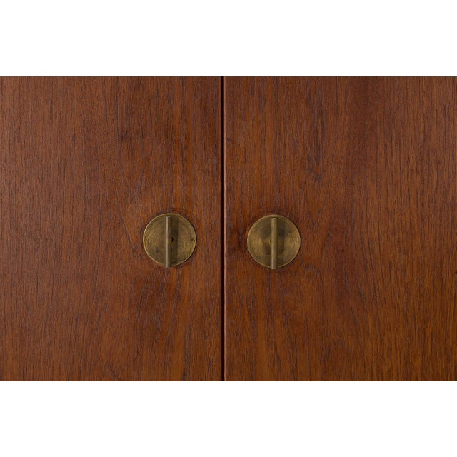 Brown Model 232 China Cabinet by Børge Mogensen for C.M. Madsen, 1950s For Sale - Image 8 of 12
