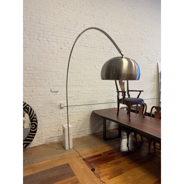 In the Style of Achille & Pier Giacomo Castiglioni for Flos Arco Floor Lamp For Sale - Image 10 of 13