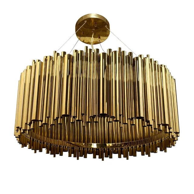 Brubeck mid-century modern chandelier is inspired by one of the foremost exponents of cool jazz: Dave Brubeck. This unique...