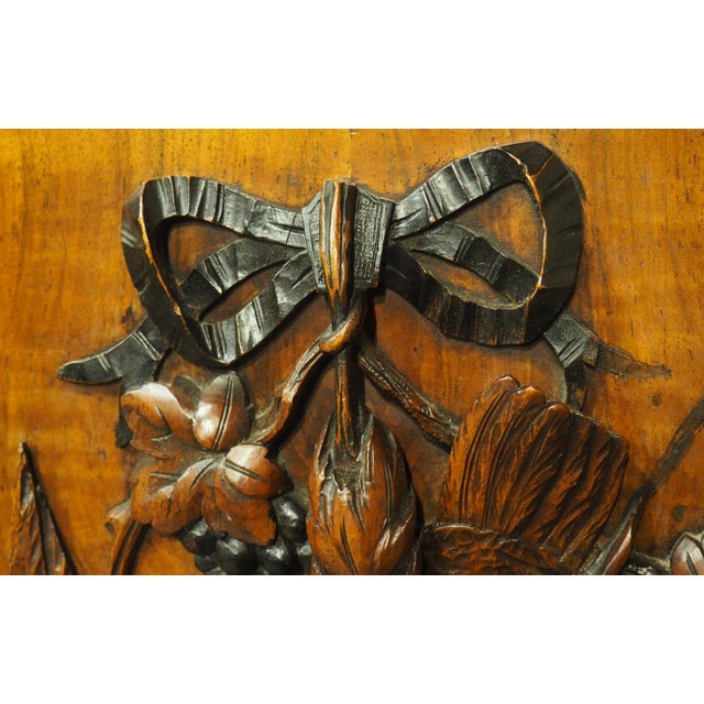 Pair of Antique French Carved Burl Walnut and Oak Hunt Panels, Circa 1870 For Sale - Image 17 of 18