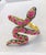 Bochic “Orient” Vintage Serpent Fancy Sapphire & Ruby Bangle Set in 18K Gold & Silver Enter the world of exotic glamour...