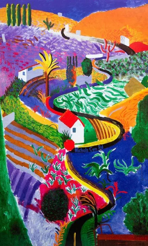 David Hockney Nichols Canyon Poster | Chairish