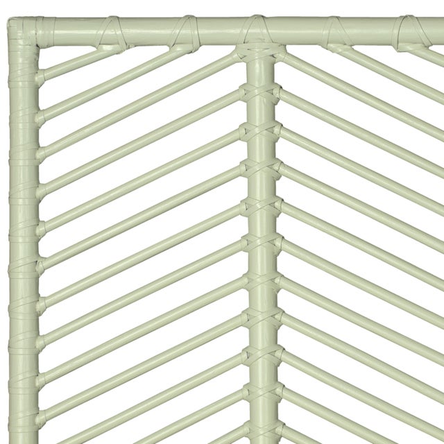 David Francis Liam Standard Bed Double - Celery Green For Sale - Image 4 of 12