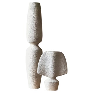 Set of 2 Brutal Vases by Sophie Vaidie, Set of 2 For Sale
