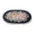 Karastan Decorette Floral Bouquet Modern Oval Area Rug Mat 60" For Sale
