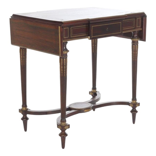 Linke Attr. Louis XVI Rosewood Ormolu Lady's Drop-Leaf Desk 19thC For Sale