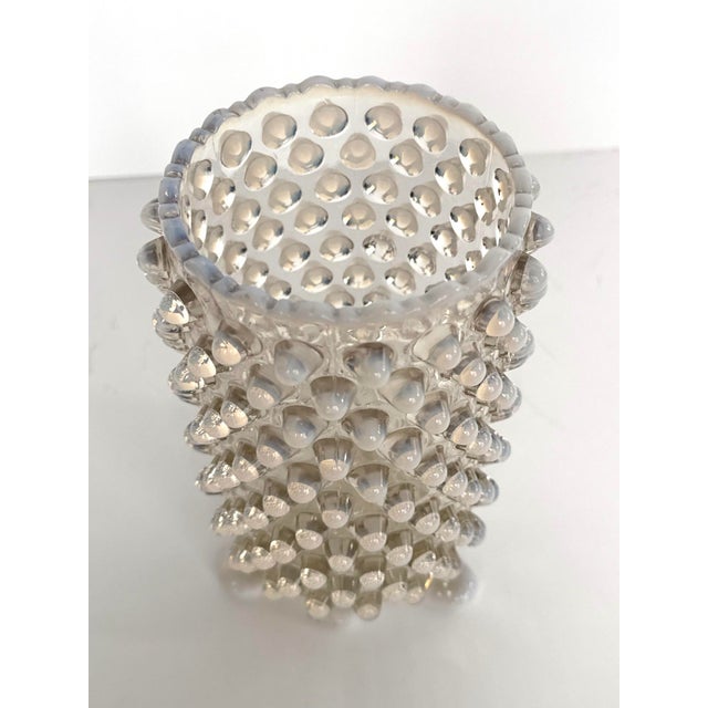 1940s Fenton Art Glass Vase - Opalescent Hobnail For Sale - Image 5 of 7