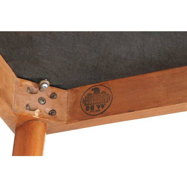 Heywood Wakefield Mid-Century Modern M154 "Dog Biscuit" Dining Chairs, Set of Four For Sale - Image 9 of 10