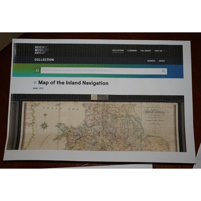 Large Inland Navigation Map of Canals and Railroads, 1830 For Sale - Image 16 of 18