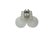 White Two-Armed Wall Lamp from Elmet Zabrze, 1970s For Sale - Image 8 of 10